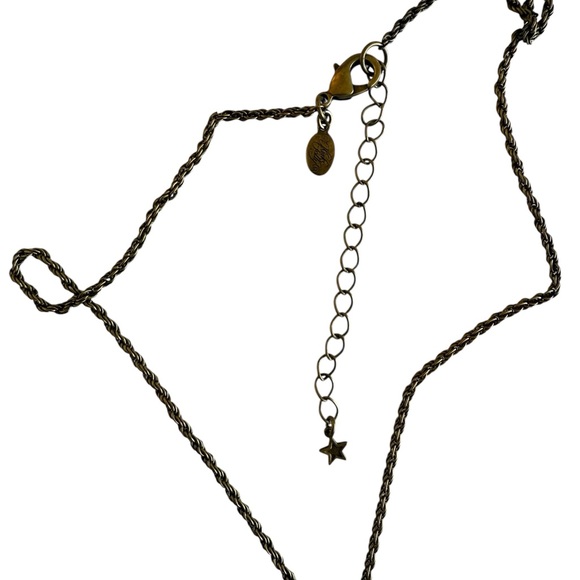 NOS Kirks Folly Mermaid Necklace Bedazzled Rhinestones In Box Vintage Boho - Picture 7 of 7